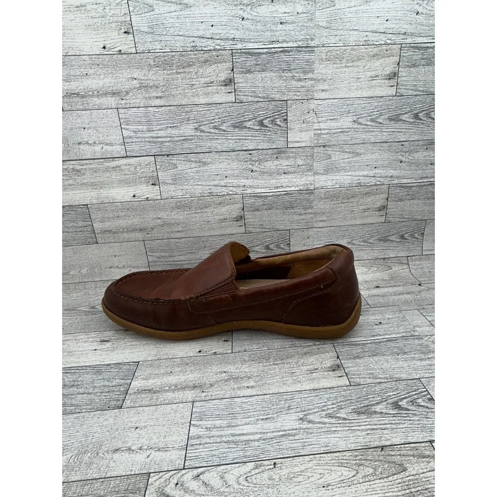 Born Men Sz 10.5 M Brown Leather‎ Slip On Loafers Moc Toe Shoes H44116 VCJD18